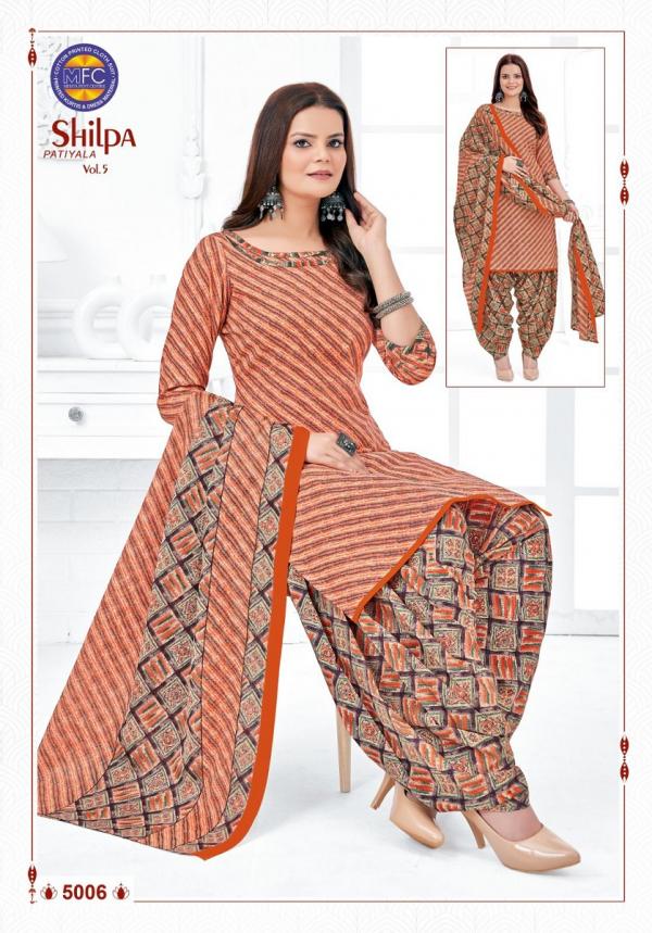 mfc shilpa patiyala vol 5  Cotton Designer Dress Material Collec